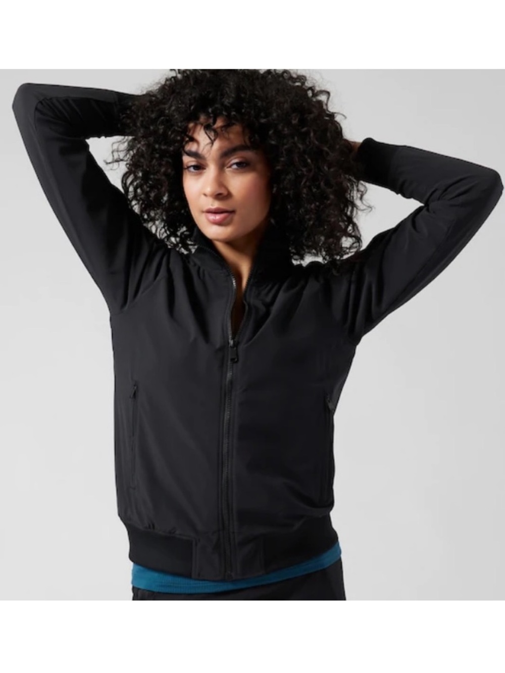 EUC Athleta Brooklyn Bomber Zip-Up Jacket - M